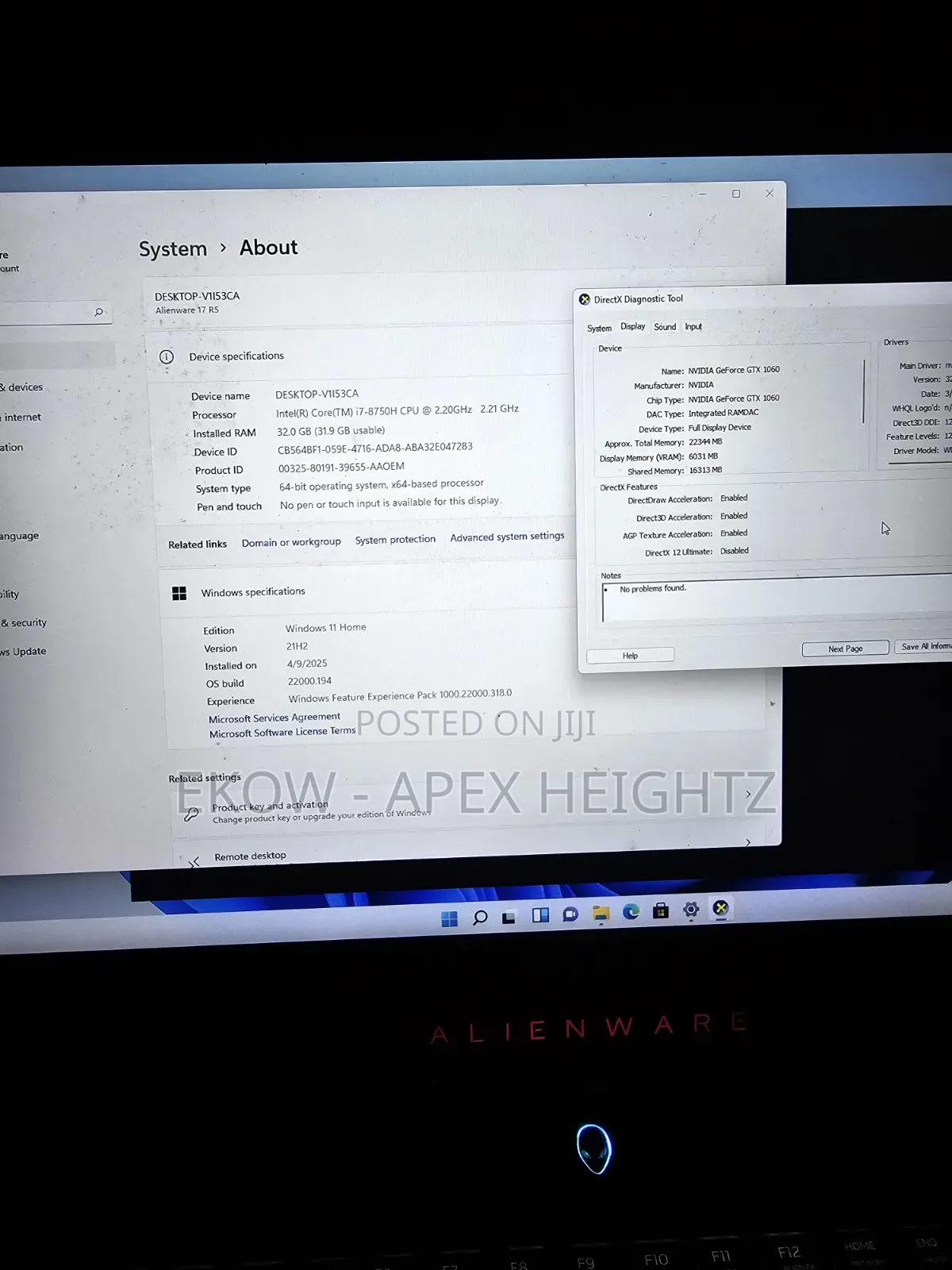Laptop Alienware 17 R5 32GB Intel Core i7 HDD+SSD 1.5T