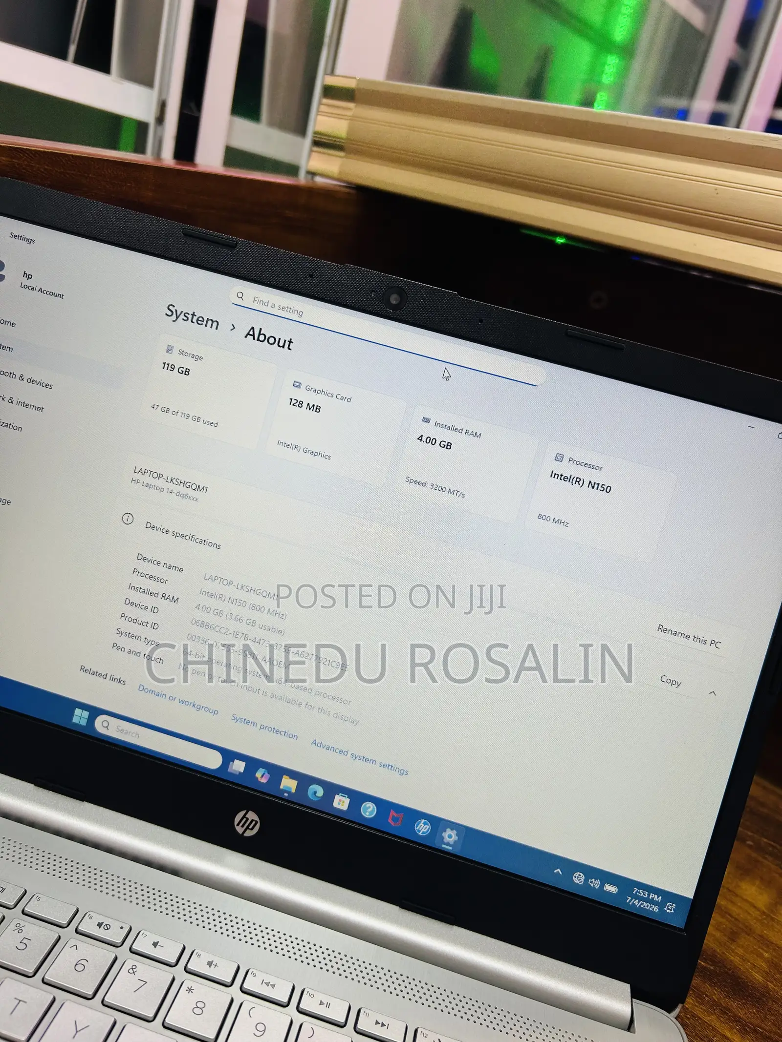 Laptop HP 14z 4GB Intel Celeron SSD 128GB