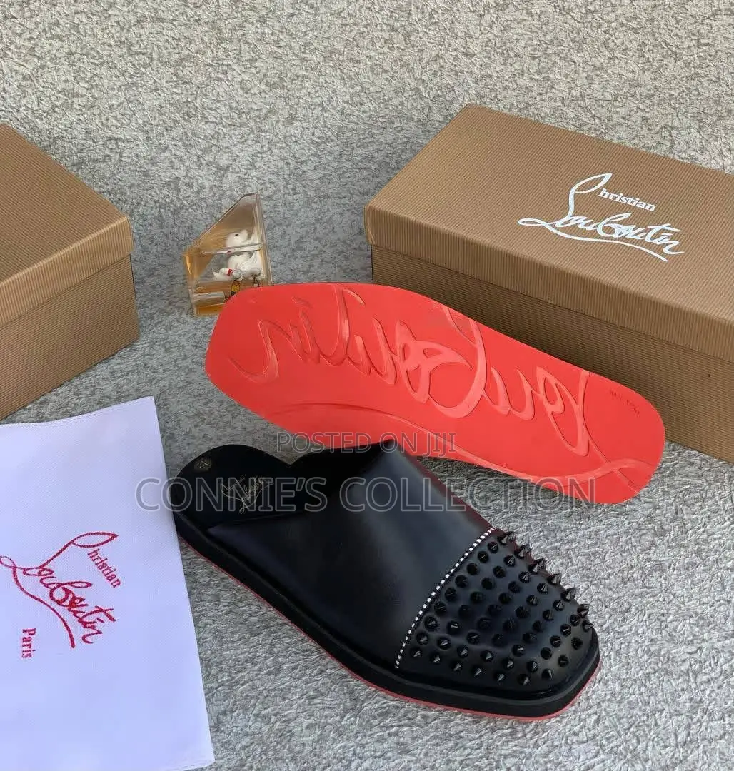 Christian Louboutin Spiked Leather Half Shoe