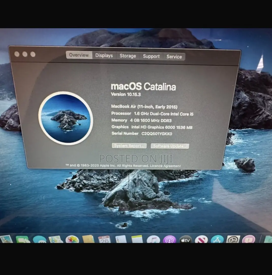 Laptop Apple MacBook Air 2015 4GB Intel SSD 256GB