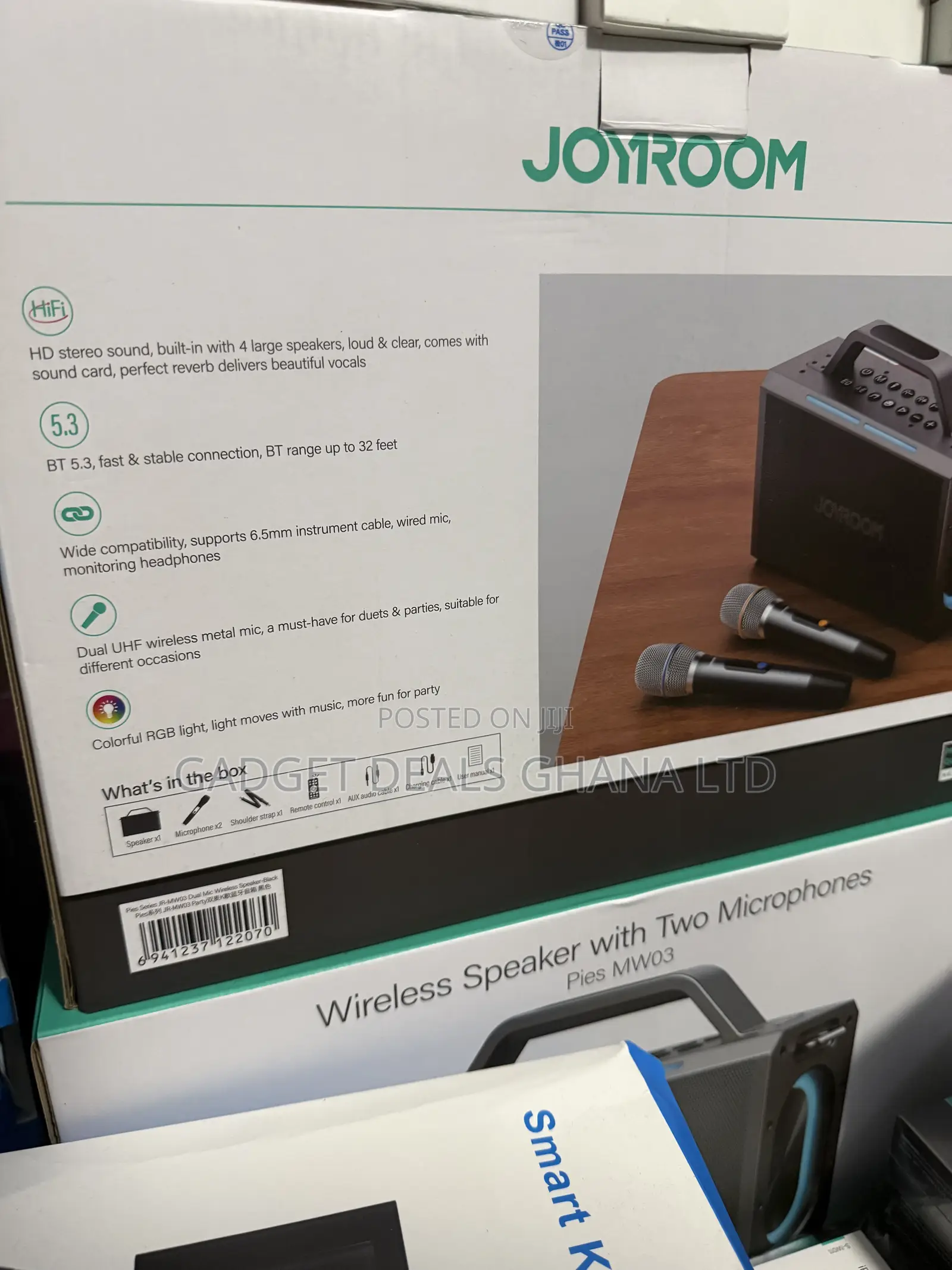 Joyroom Wireless Speaker With 2 Microphones