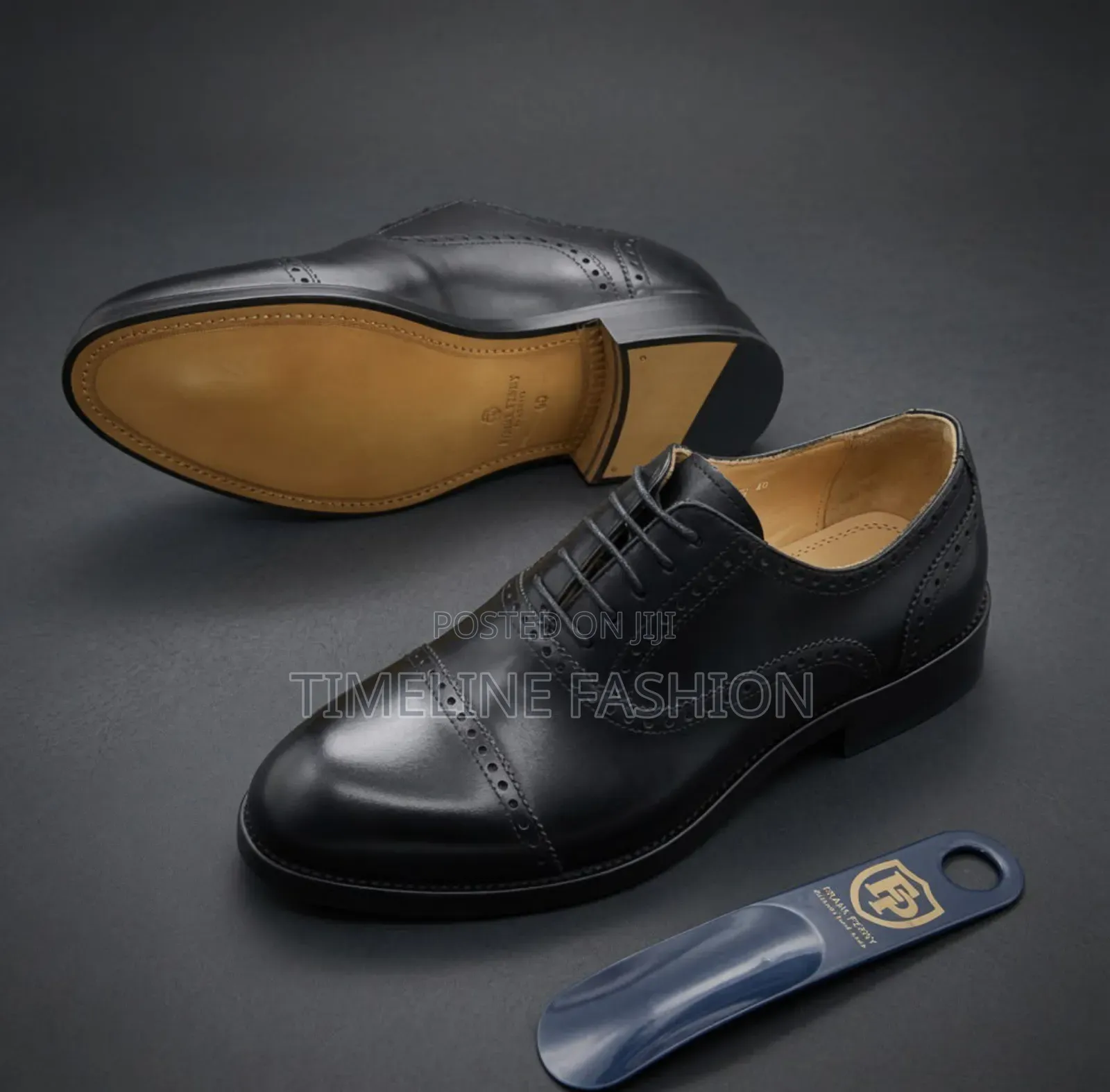 Full Grain Leather Men's Frank Perry Designer Shoes