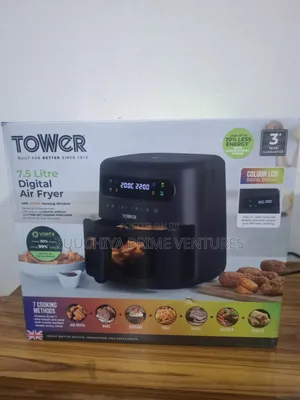 7.5l Tower Colour Display Digital Air Fryer From Uk 