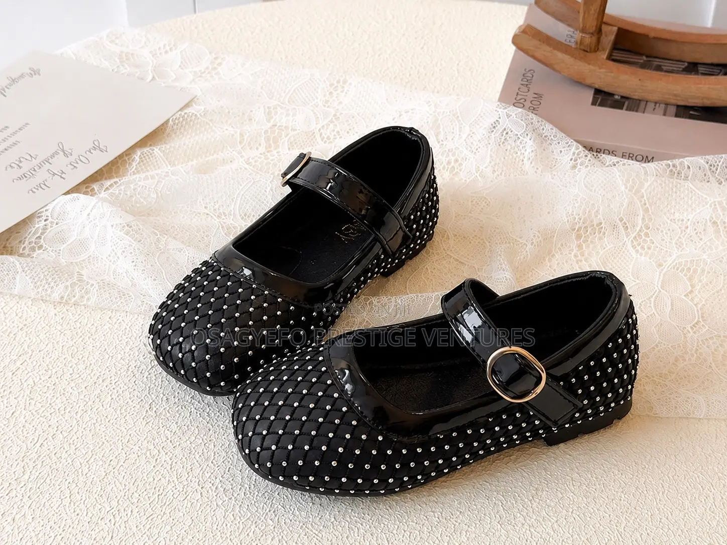 Girls’ Rhinestone Mary Jane Dress Shoes
