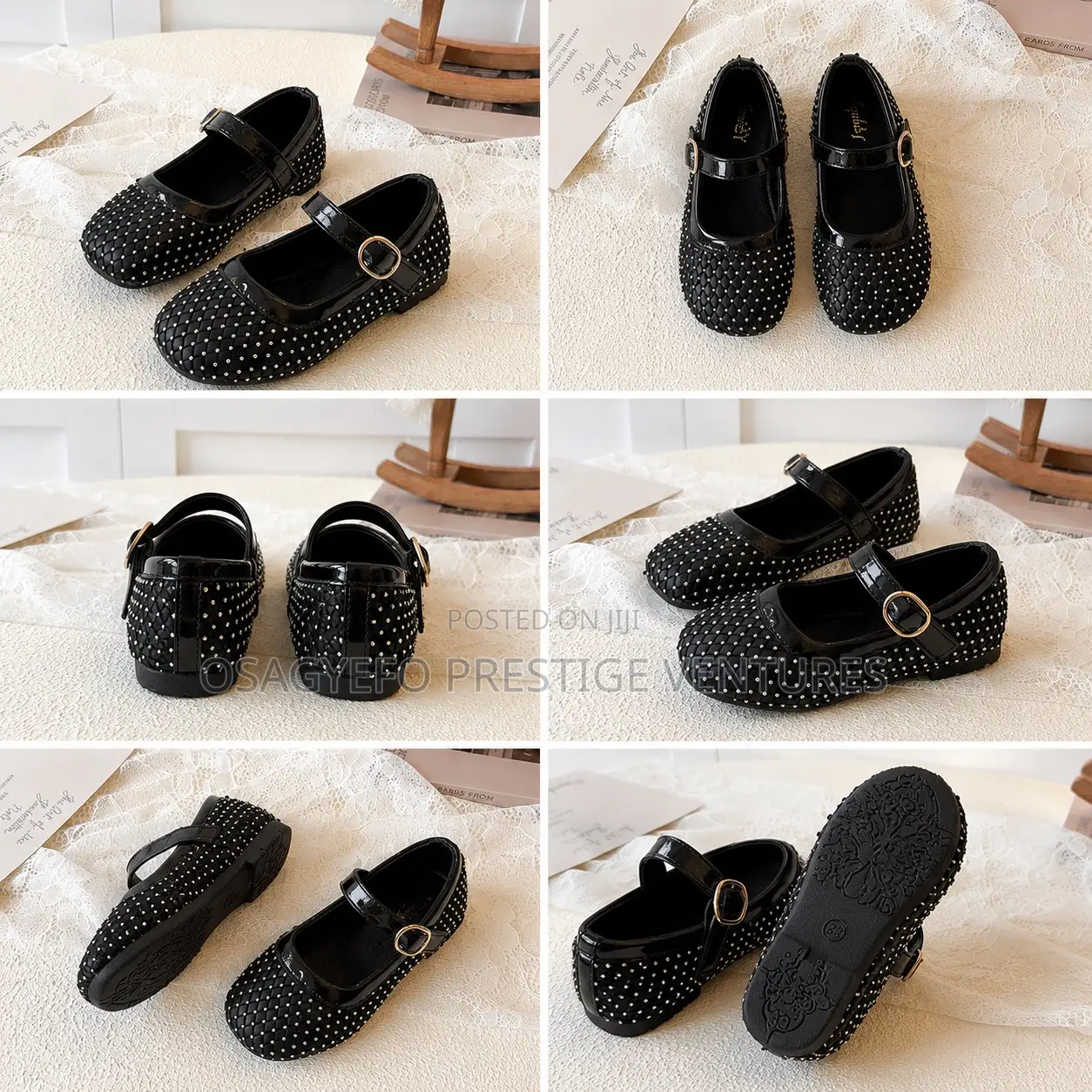 Girls’ Rhinestone Mary Jane Dress Shoes