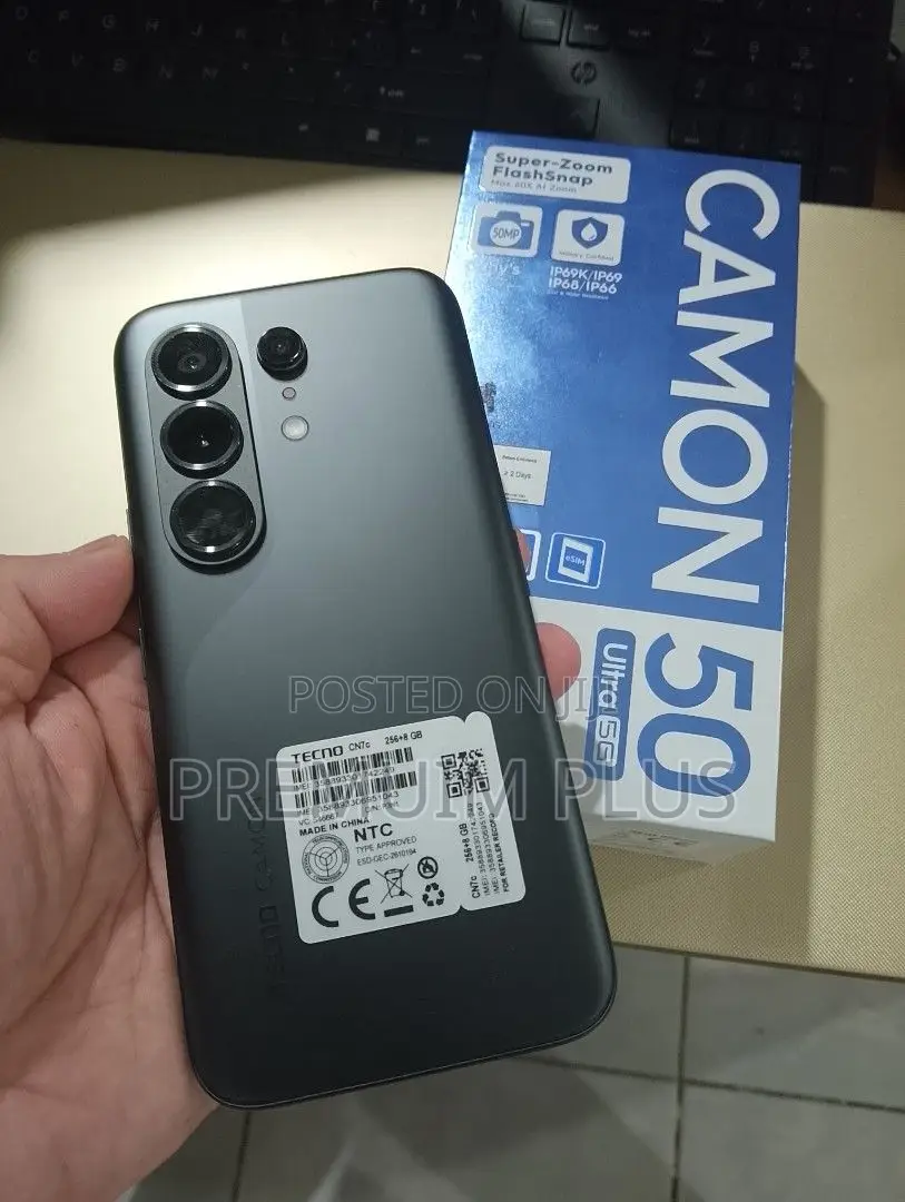 New Tecno Camon 50 Ultra 256 GB Black