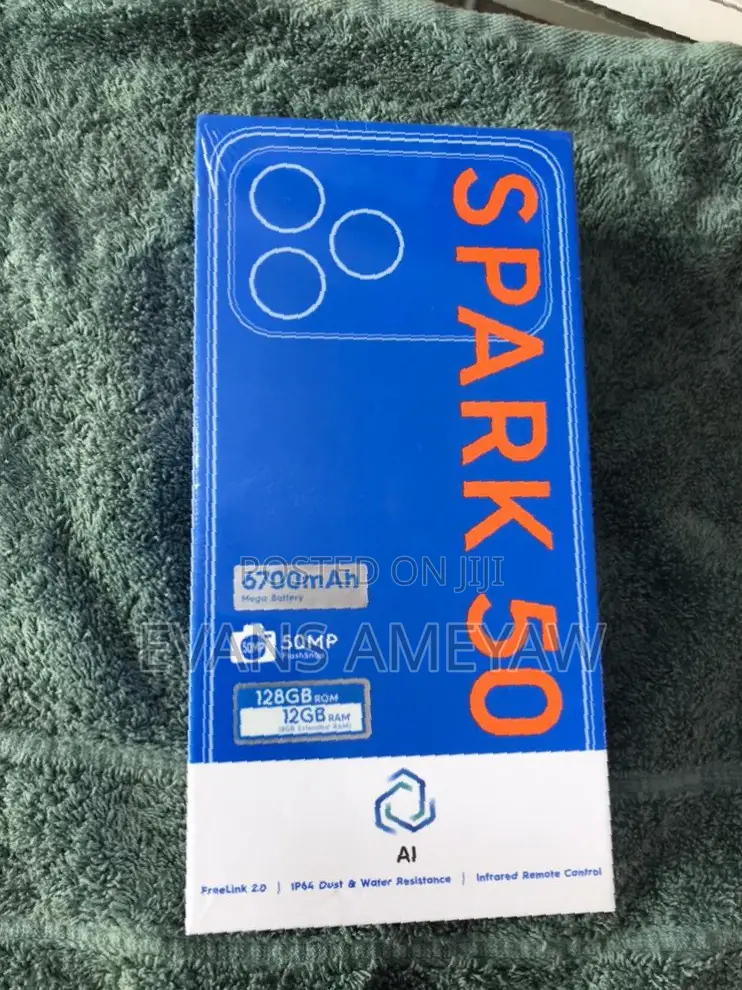 New Tecno Spark 50 128 GB Black