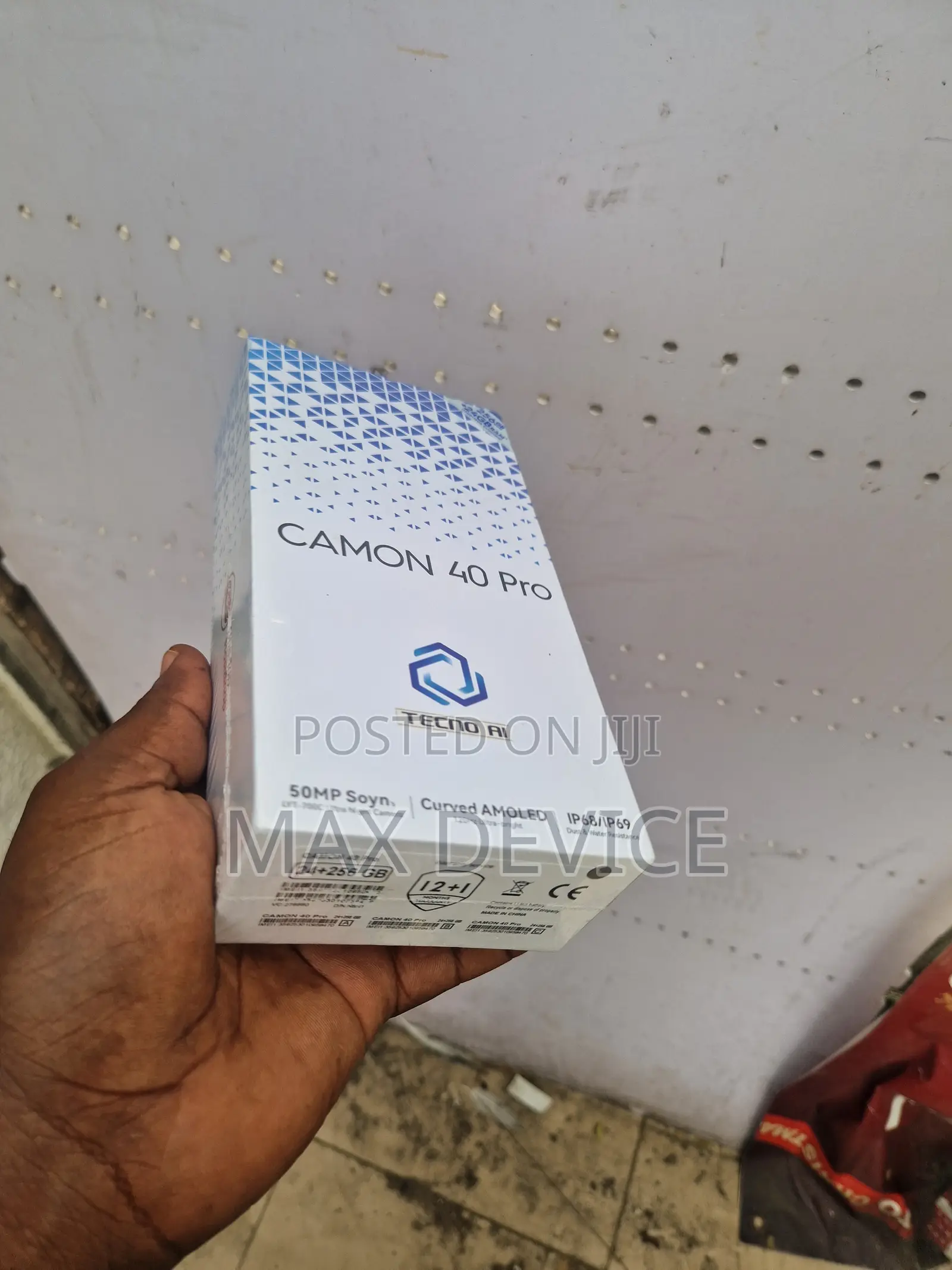New Tecno Camon 40 Pro 5G 256 GB Black
