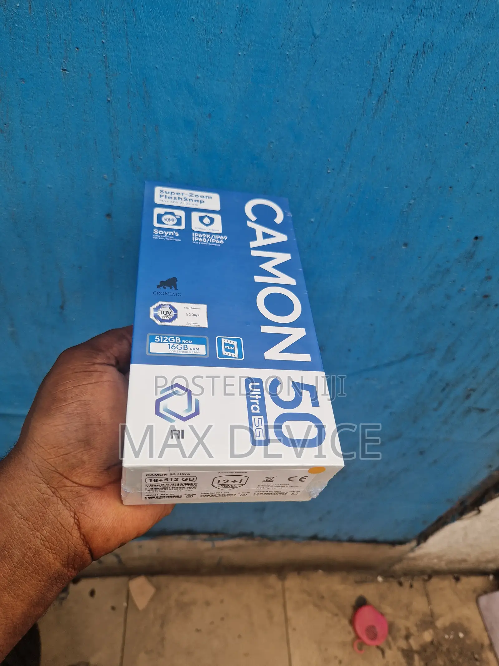 New Tecno Camon 50 Ultra 512 GB Silver