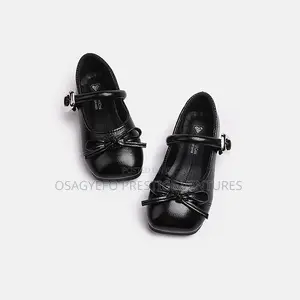 Kids’ Elegant Bow Buckle Dress Shoes