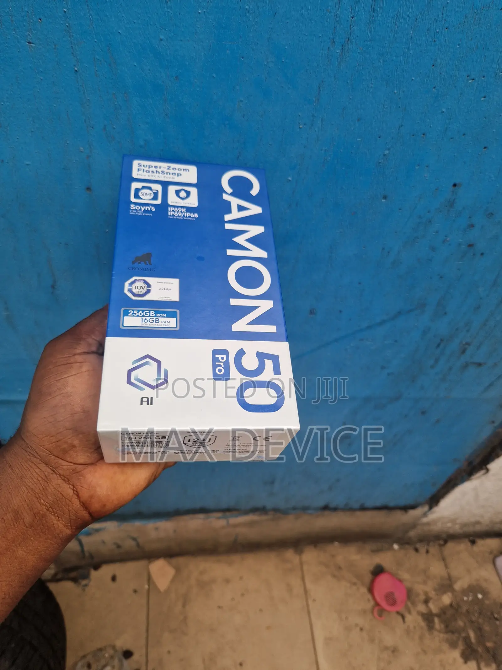 New Tecno Camon 50 Pro 256 GB Black