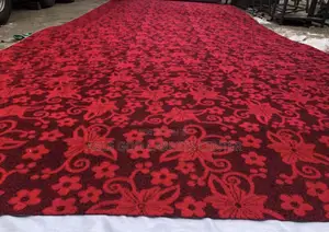 Heavy and Thick Red Carpet With Design for Church and All Activities