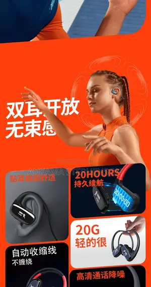 20-hour Ultra-long Batter Wireless Over-ear Sports Bluetooth
