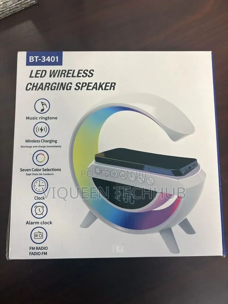 Bt-3401 Led Wireless Charging Speaker