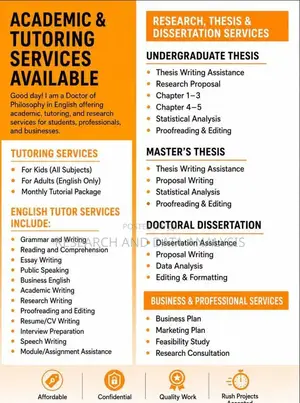 Project and Thesis Dissertation