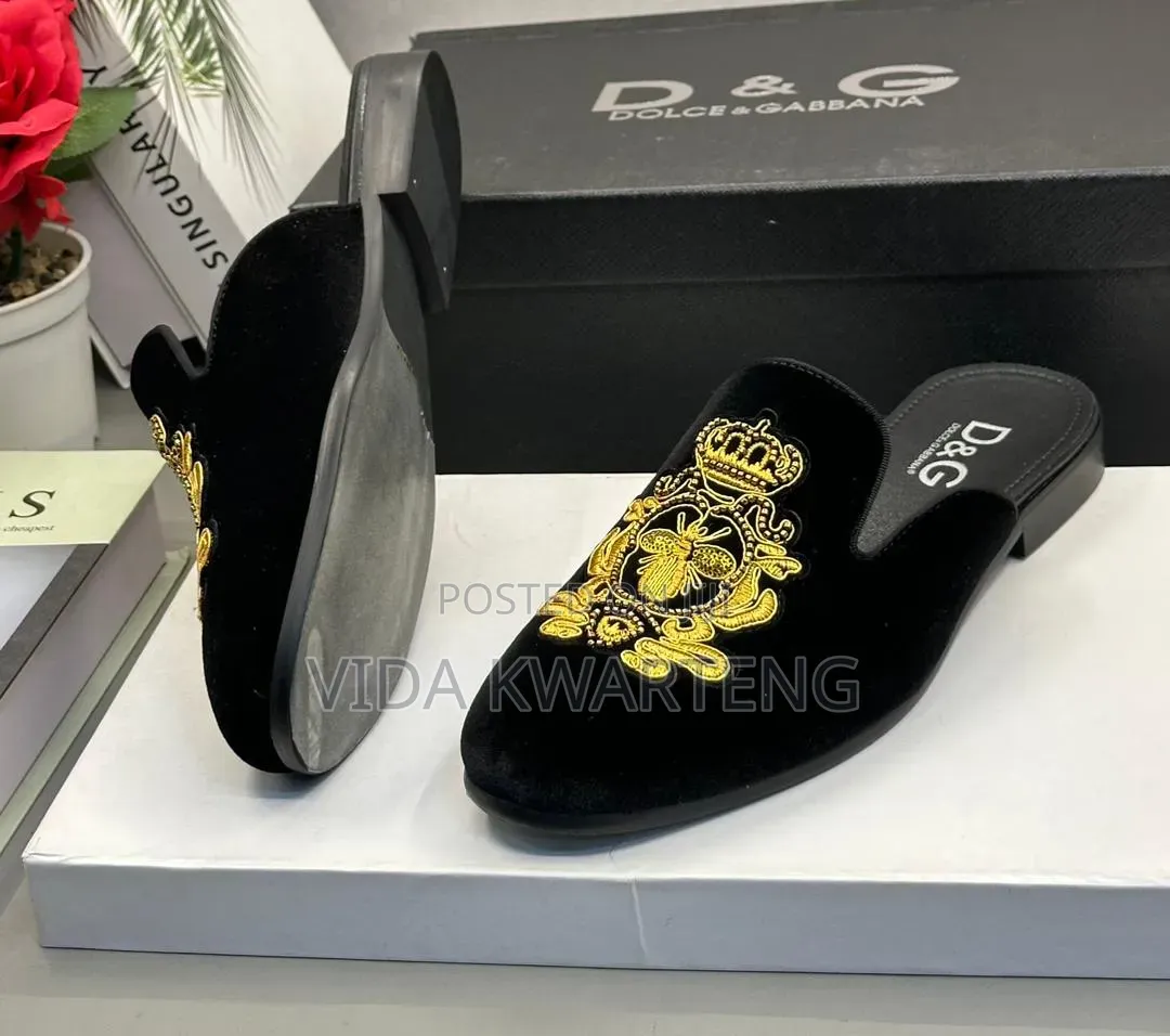 Dolce and Gabbana Suede Half Shoe