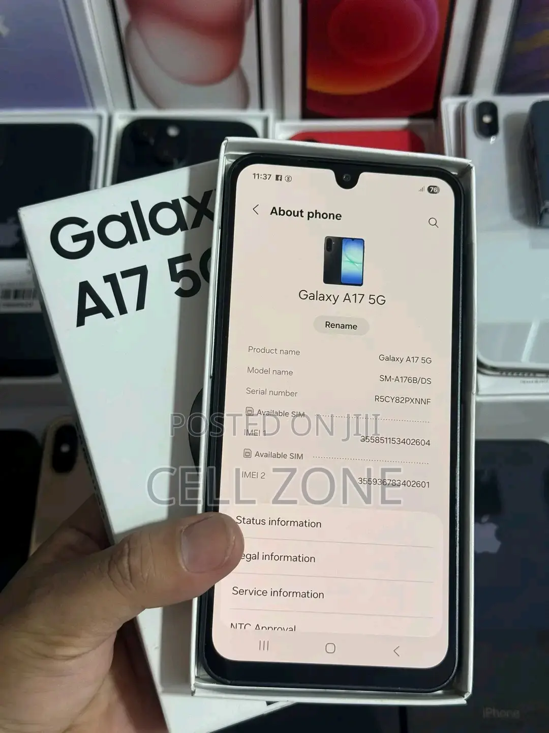 New Samsung Galaxy A17 5G 256 GB Black