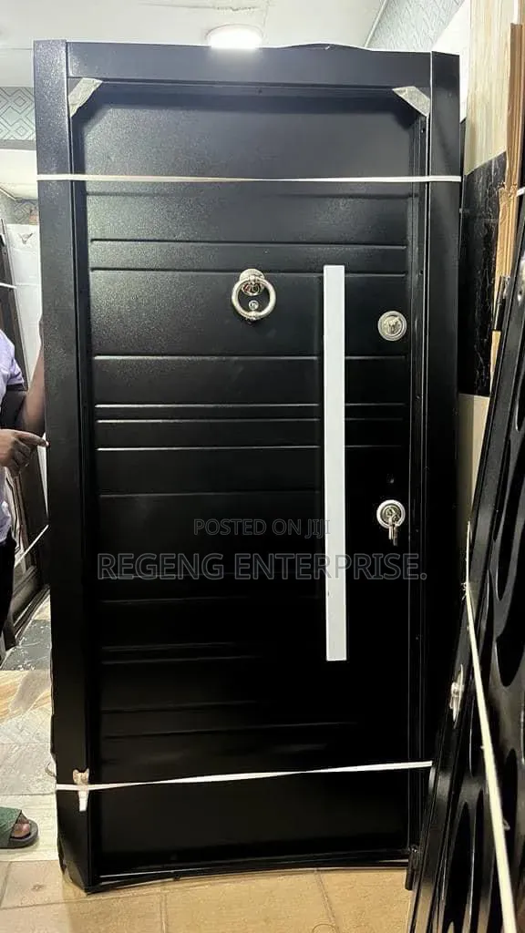 Modern Full Metal Black Security Systems With Locks