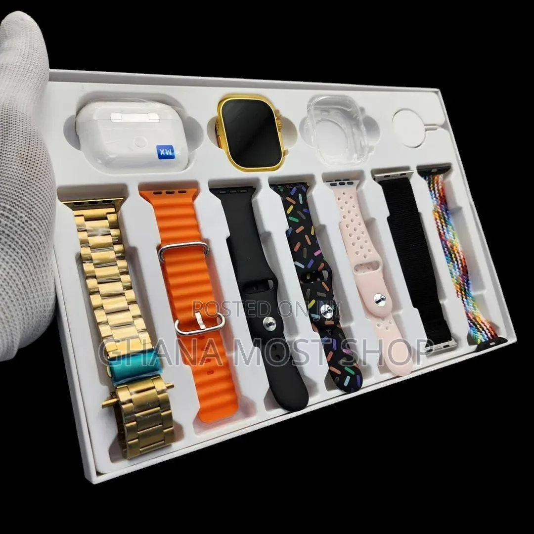 I20ultra Smart Watch With 10in1 High Quality Straps