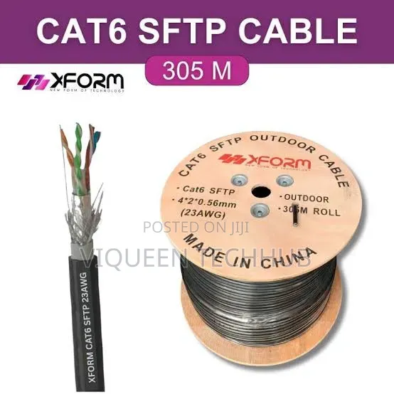 SFTP Cat6e Indoor Cable Cca/305m