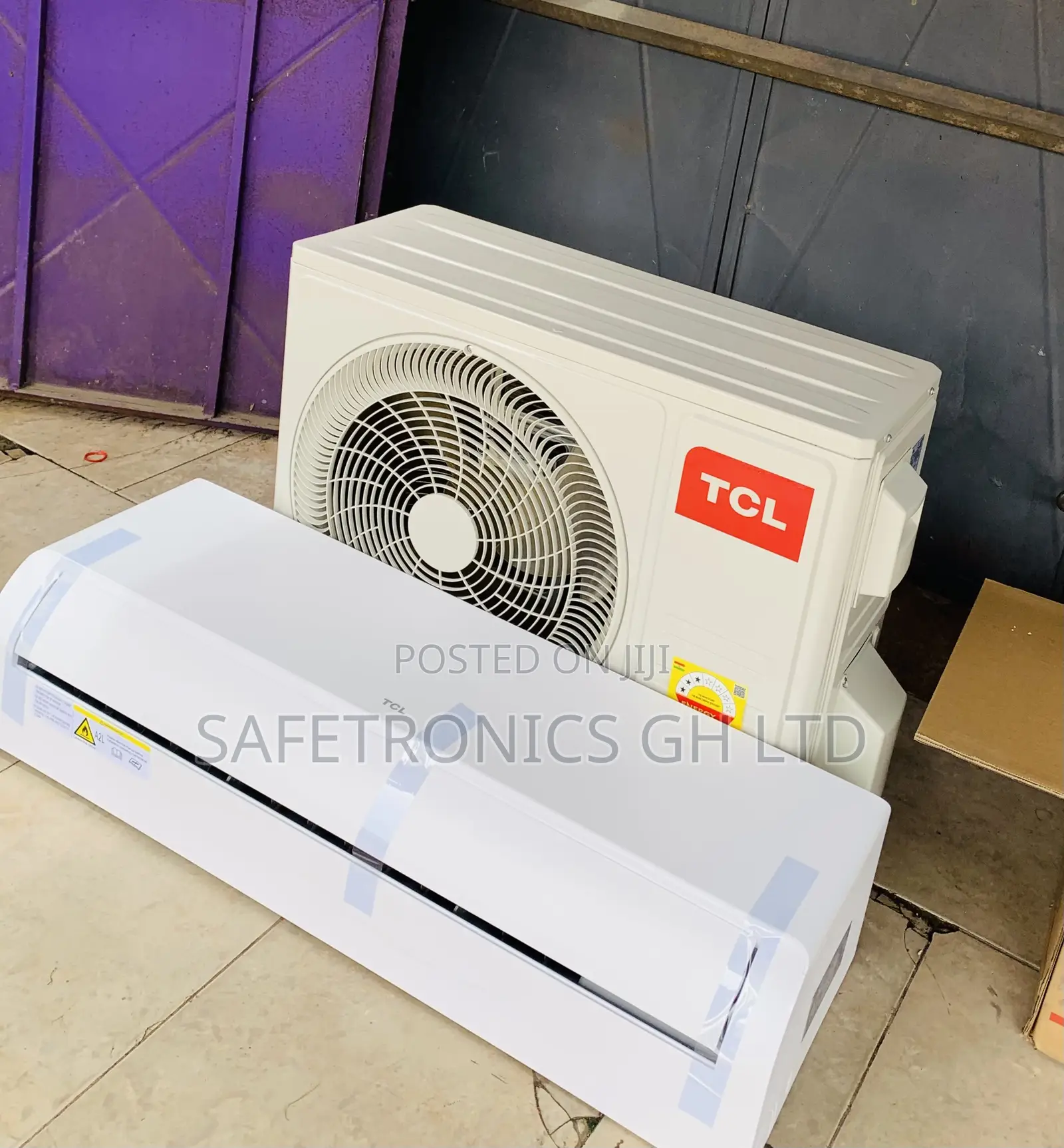 Grab Original White Split Type TCL 2.5 Hp R410 Air Conditioner