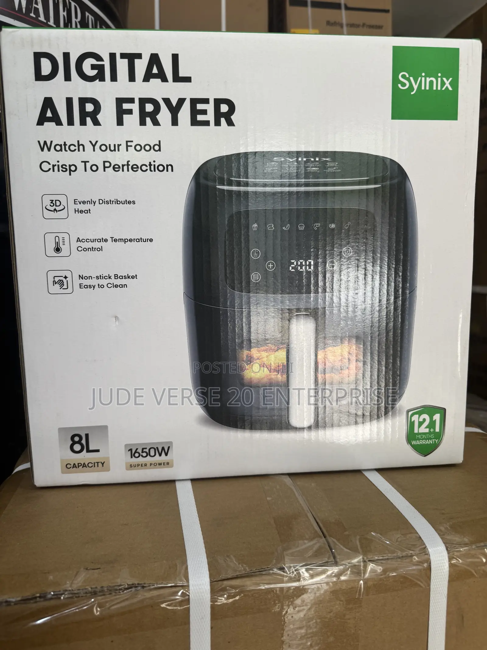 Syinix Digital Air Fryer 8l