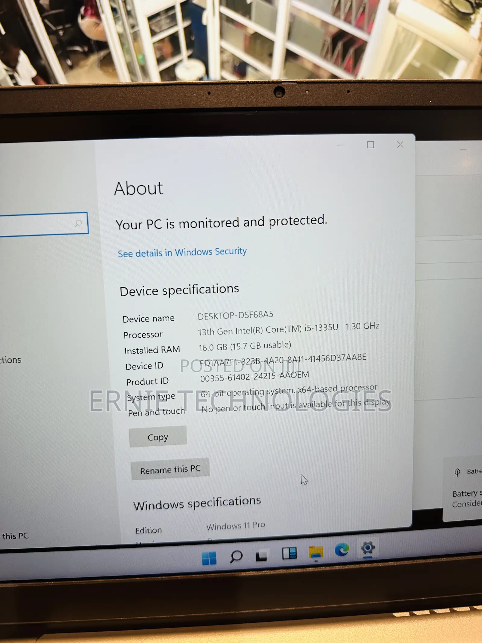 Laptop Dell Vostro 14 3430 16GB Intel Core i5 SSD 256GB