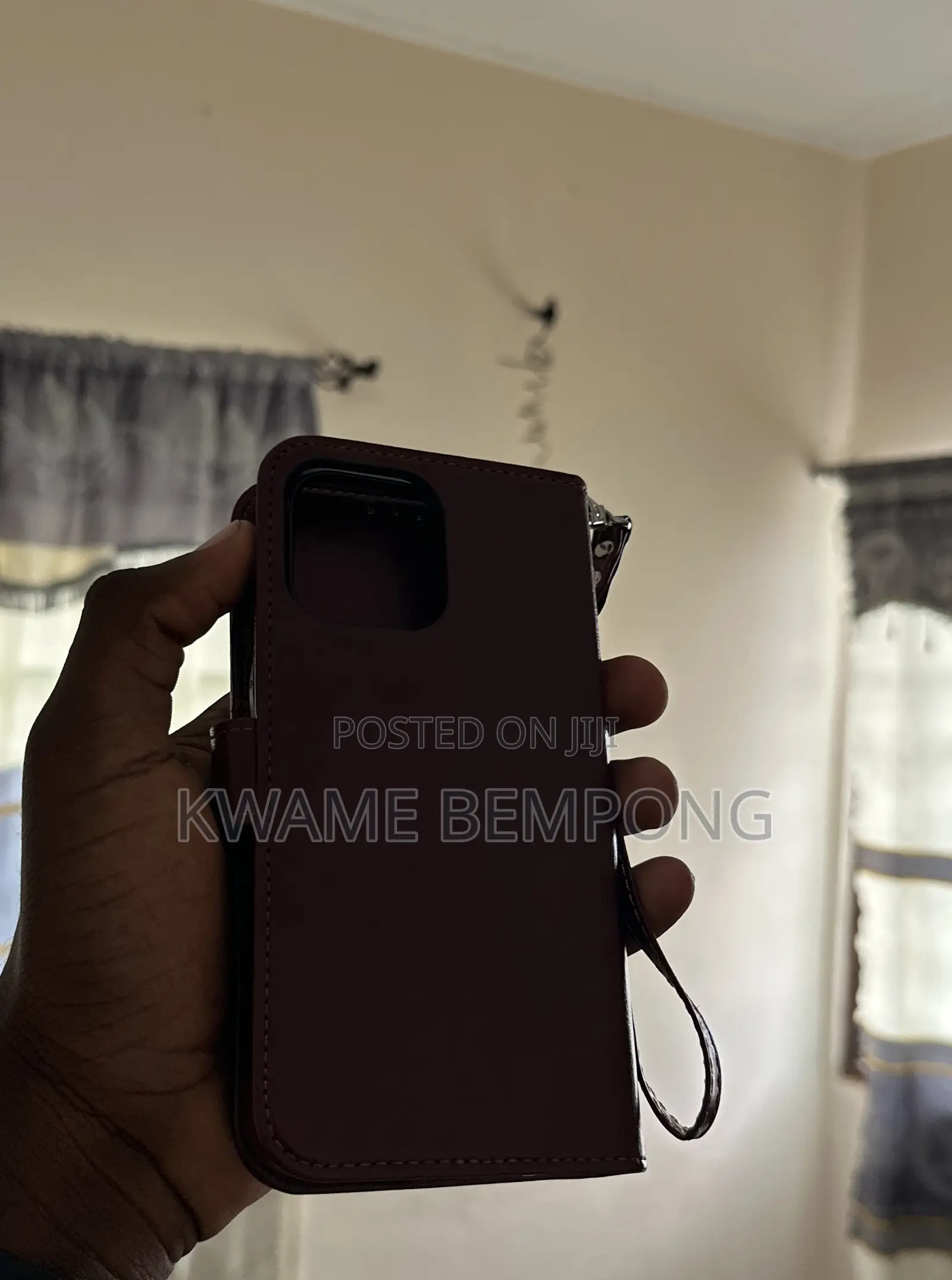 Quality Leather Phone Case With Id Holder for iPhone 15 Pro Max