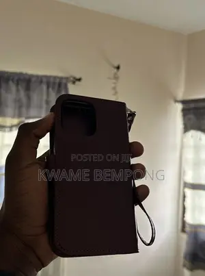Quality Leather Phone Case With Id Holder for iPhone 15 Pro Max
