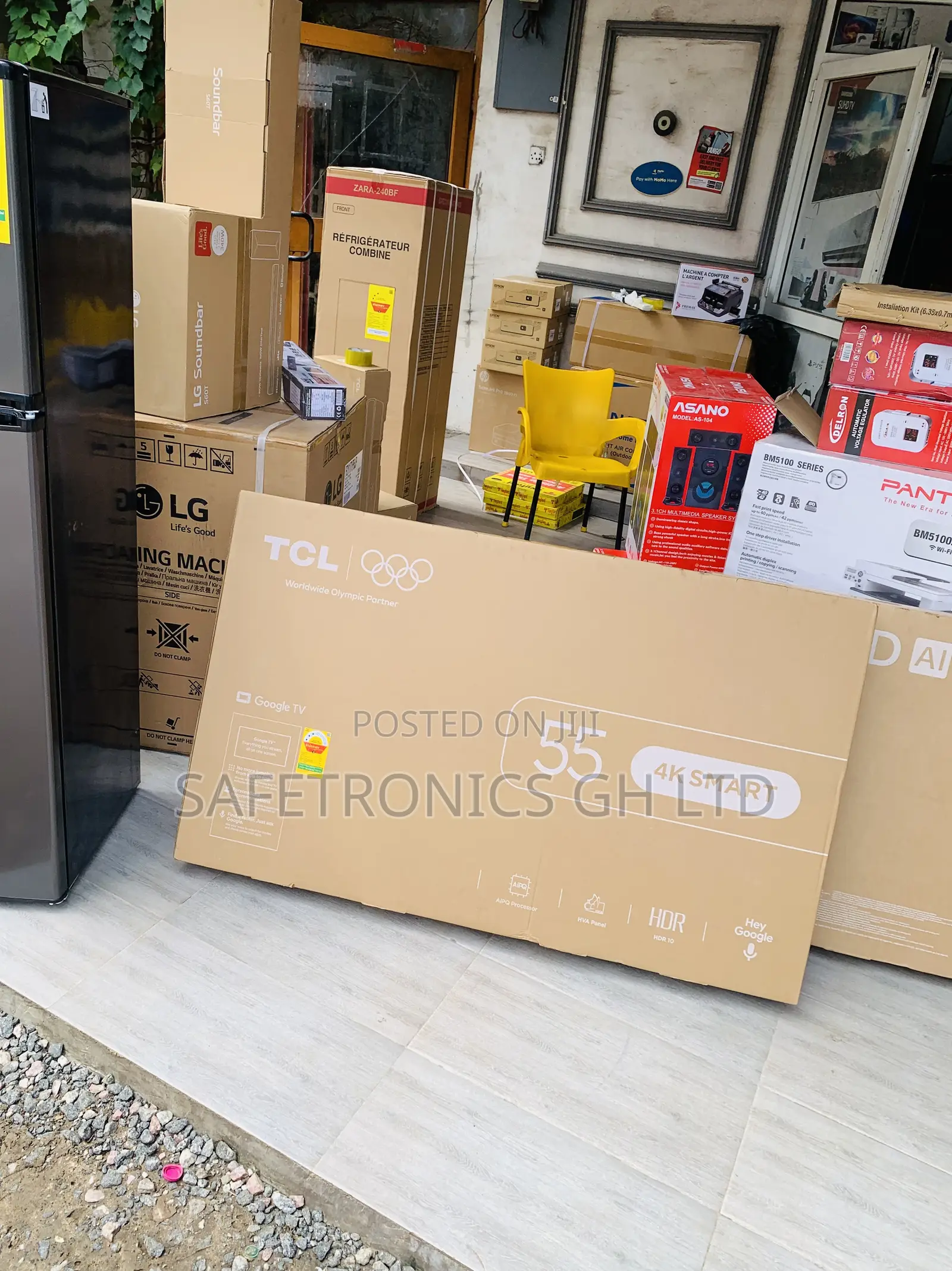 Perfect Sleek TCL 55 Inch Smart Tv , Uhd Led - 55p65