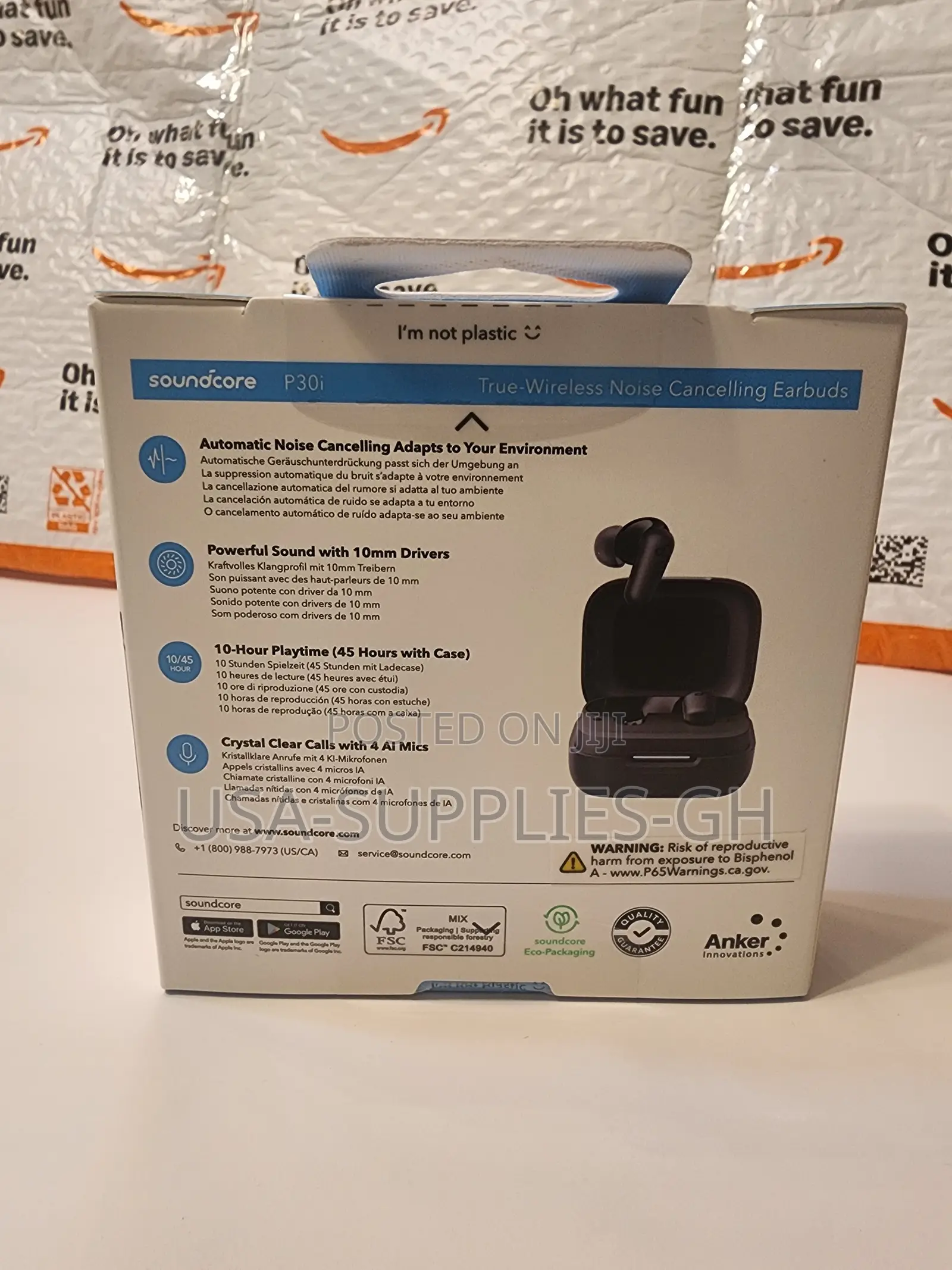 Anker Soundcore P30i Earbud Active Noise Cancellation From Usa
