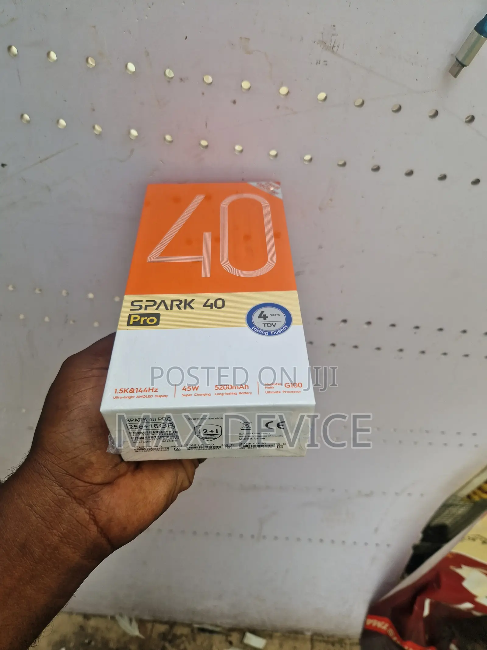 New Tecno Spark 40 Pro 256 GB Black