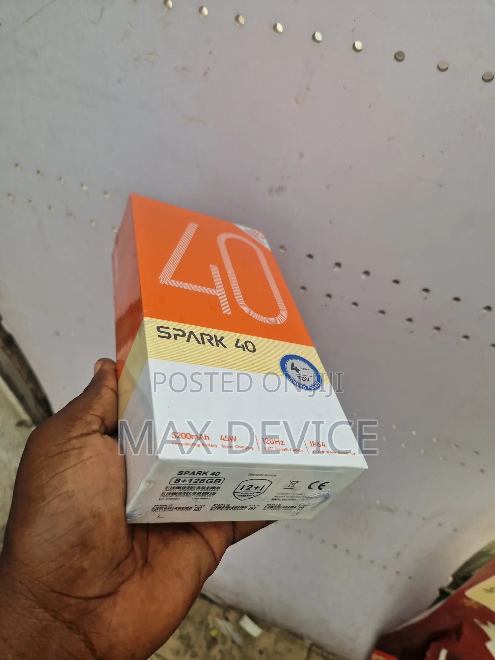 New Tecno Spark 40 Pro 256 GB Black
