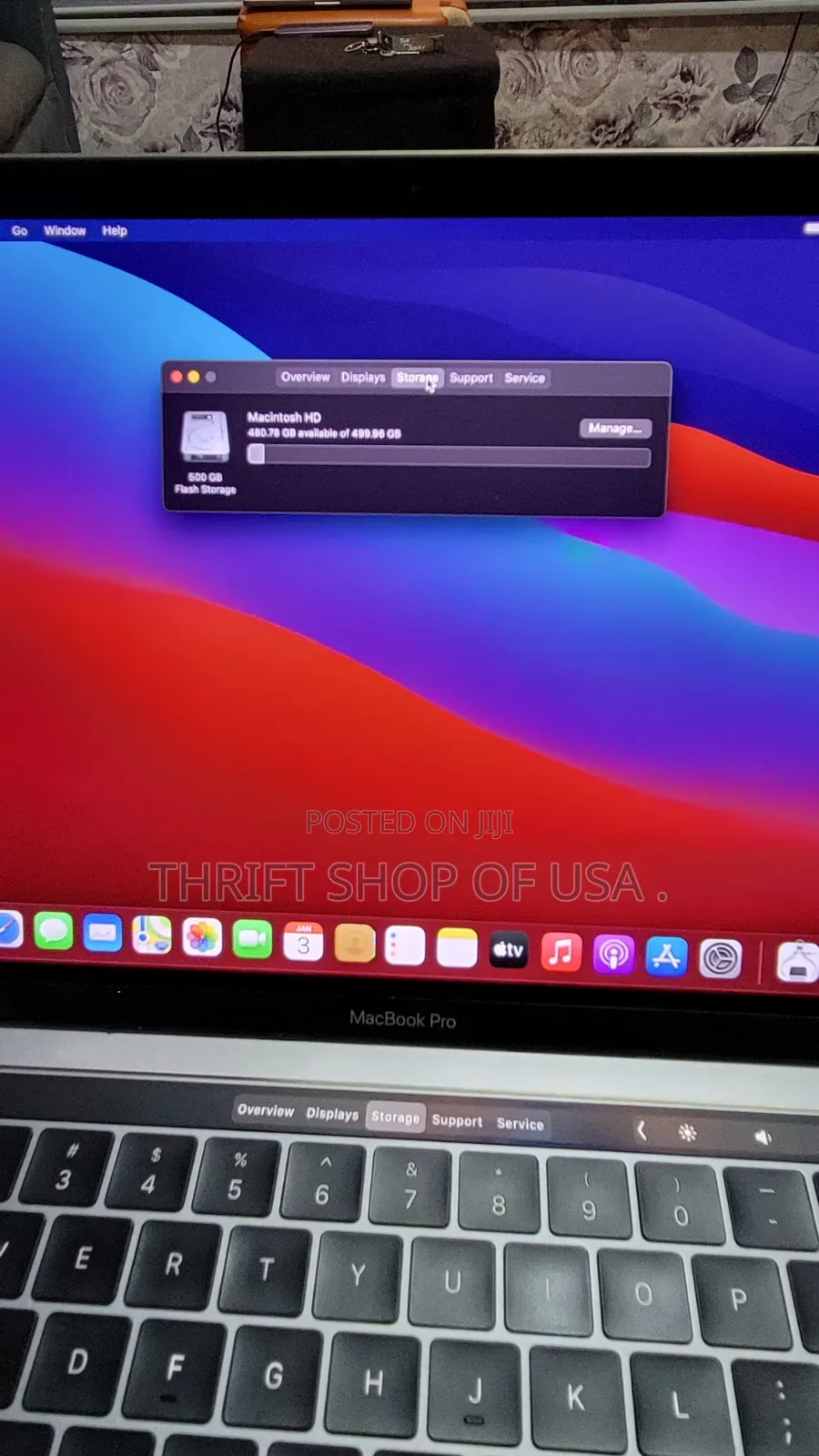 Laptop Apple MacBook Pro 2017 8GB Intel Core i5 SSD 512GB