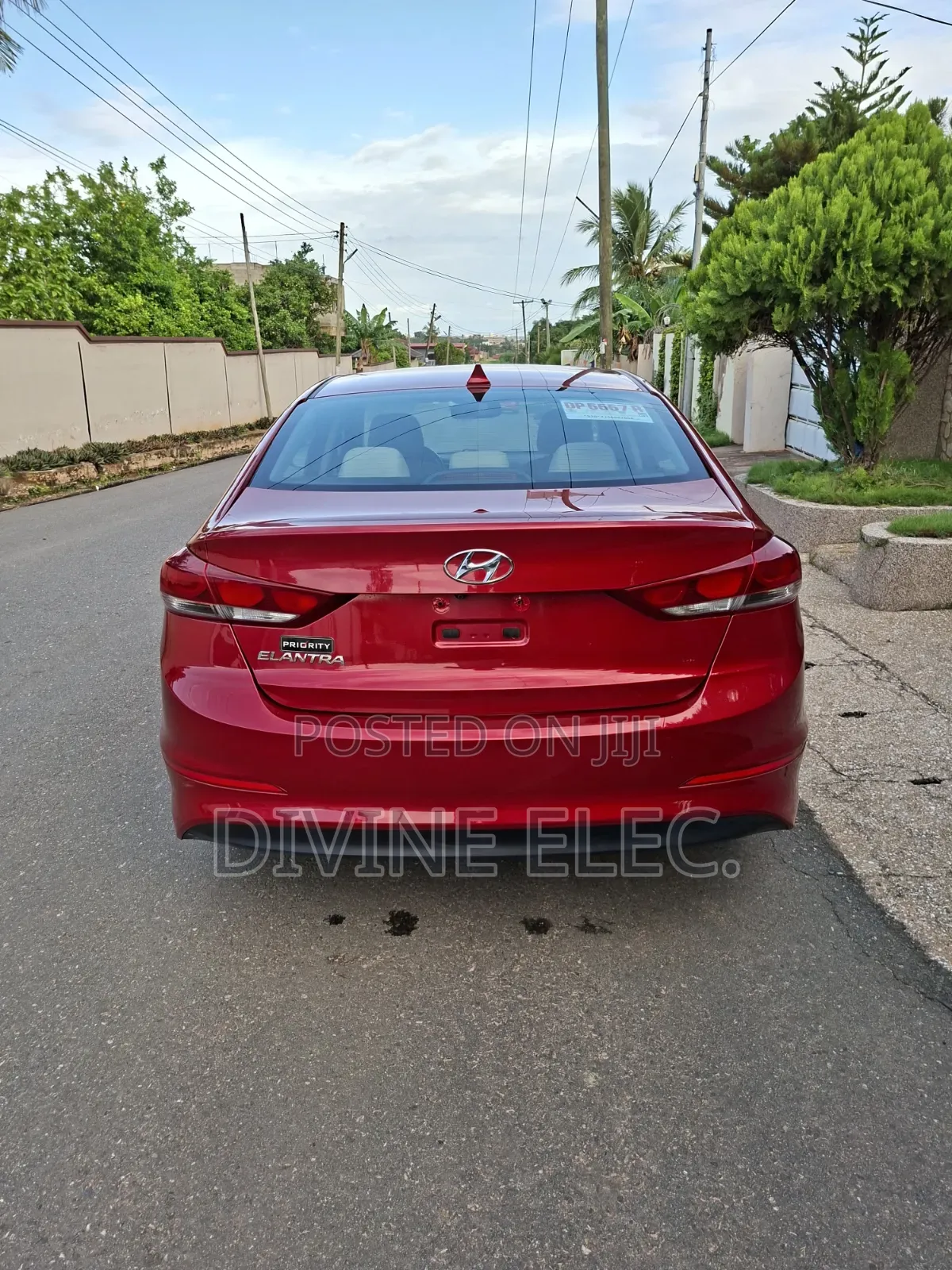 Hyundai Elantra Limited 2018 Red