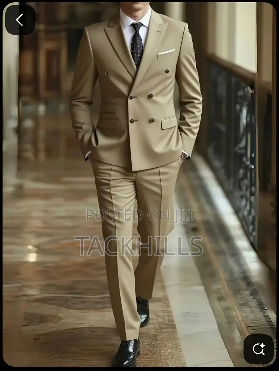 Men Double Breasted Suit
