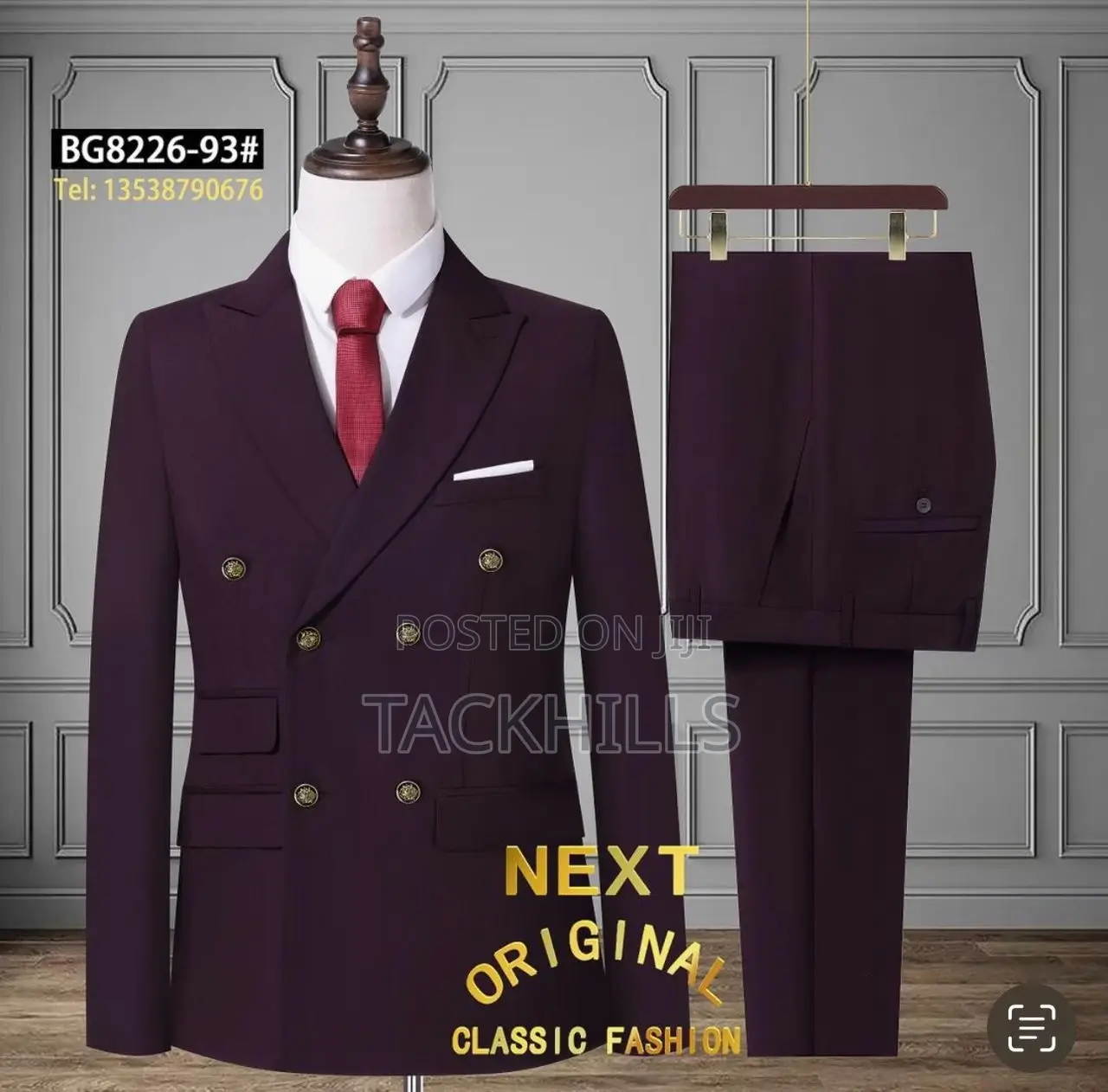 Men Double Breasted Suit