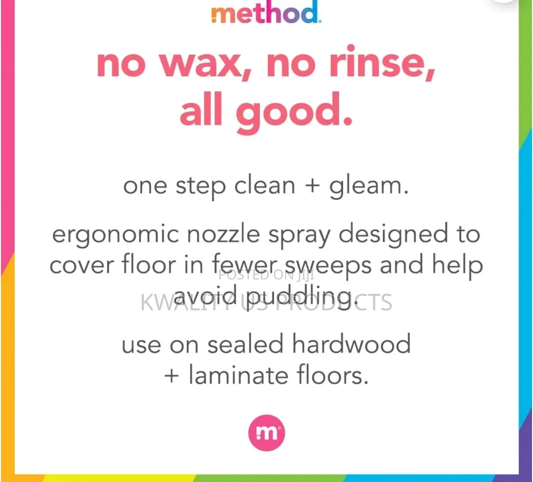 Method Squirt Mop Hardwood Floor Cleanser - 739 Ml