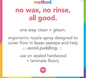 Method Squirt Mop Hardwood Floor Cleanser - 739 Ml