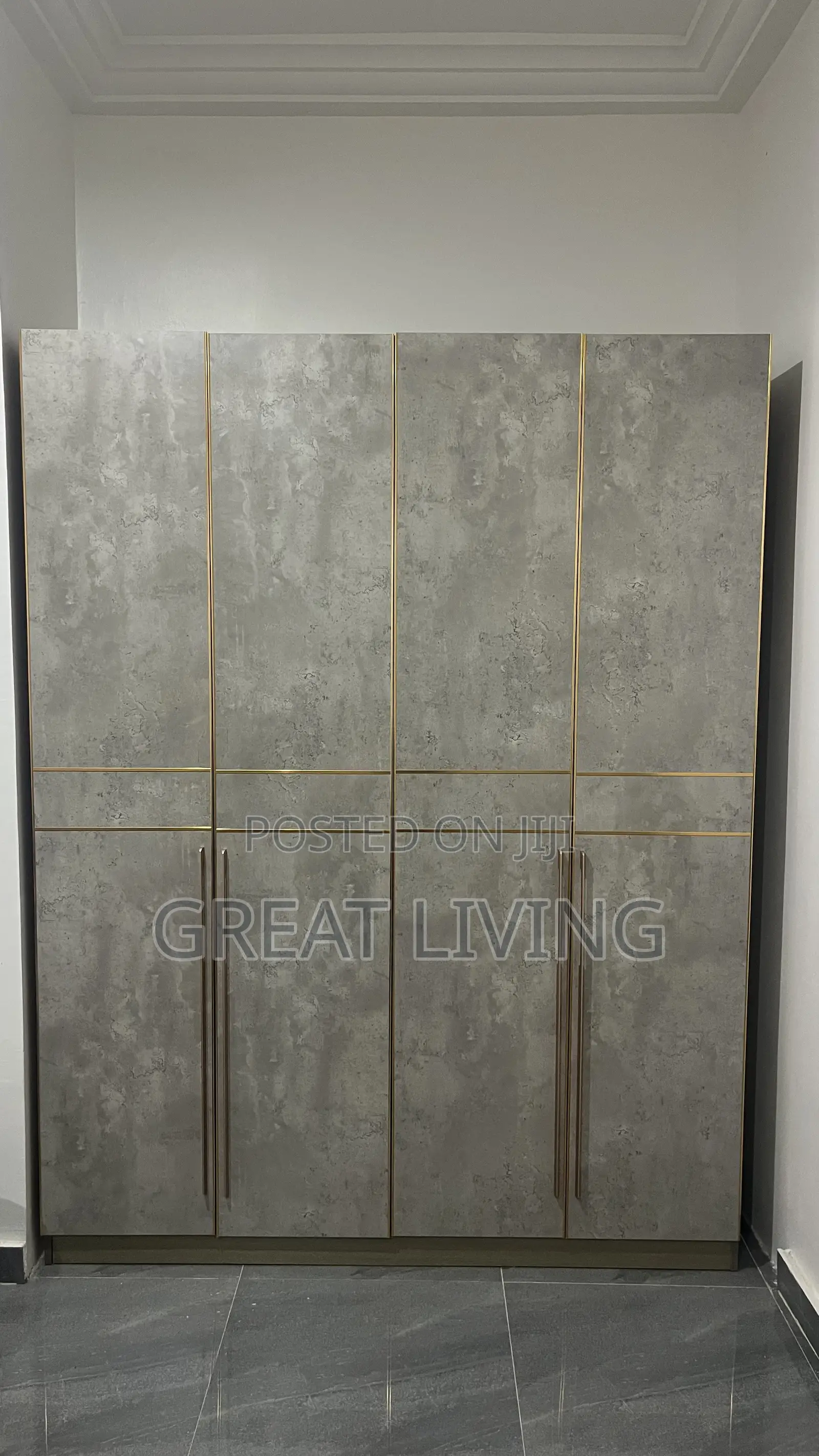Modern 4-Door Luxury Wardrobe With Drawer –