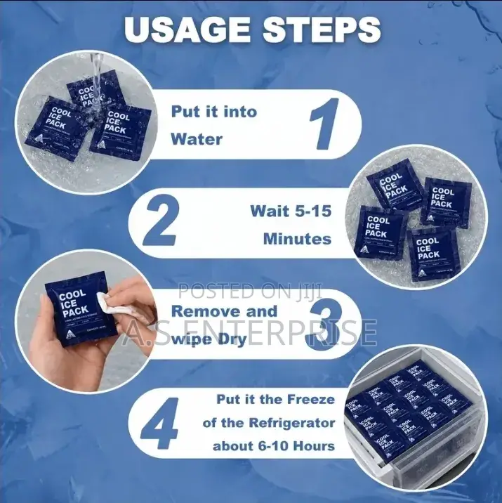 10pcs Reusable Mini Ice Packs, Suitable for Cooling