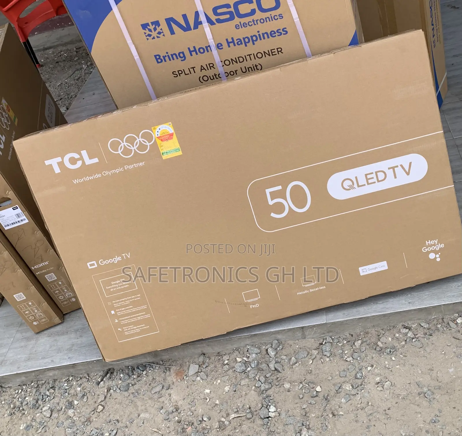 Long Lasting TCL 50′′ Qled Smart Google Tv 50c645