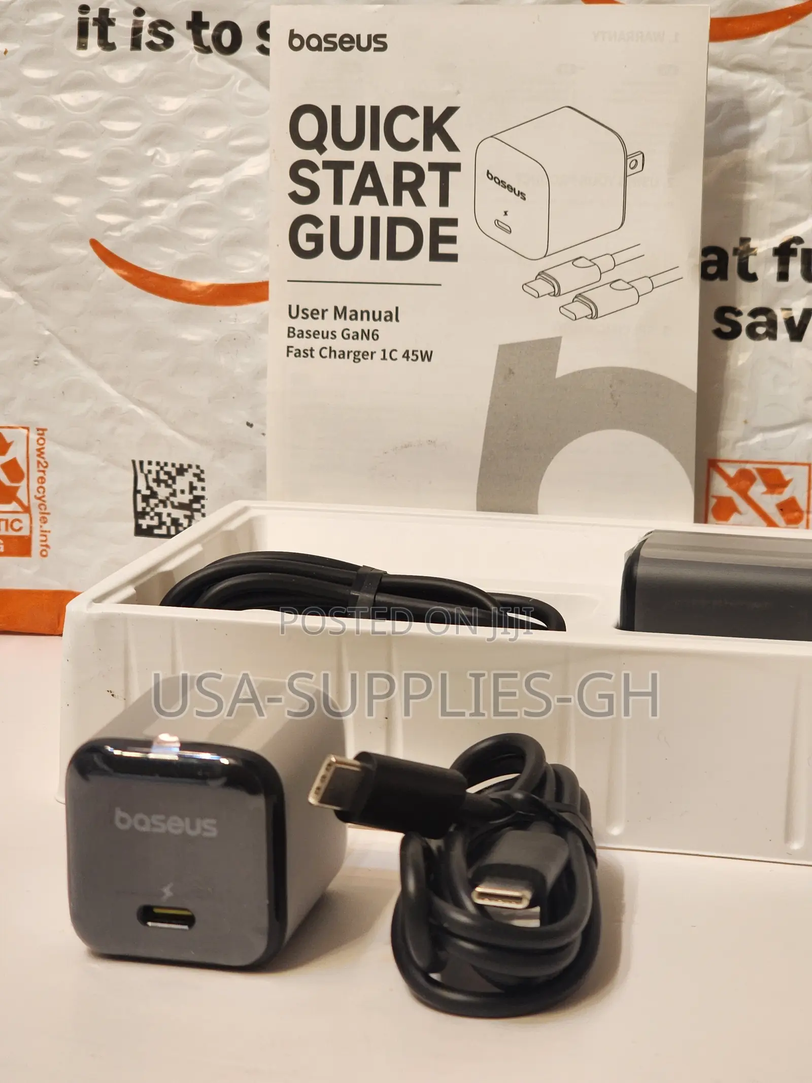 Baseus 45w Usb C Phone Charger Block From Usa