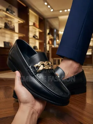 Louis Vuitton Business Class Black Leather Loafers