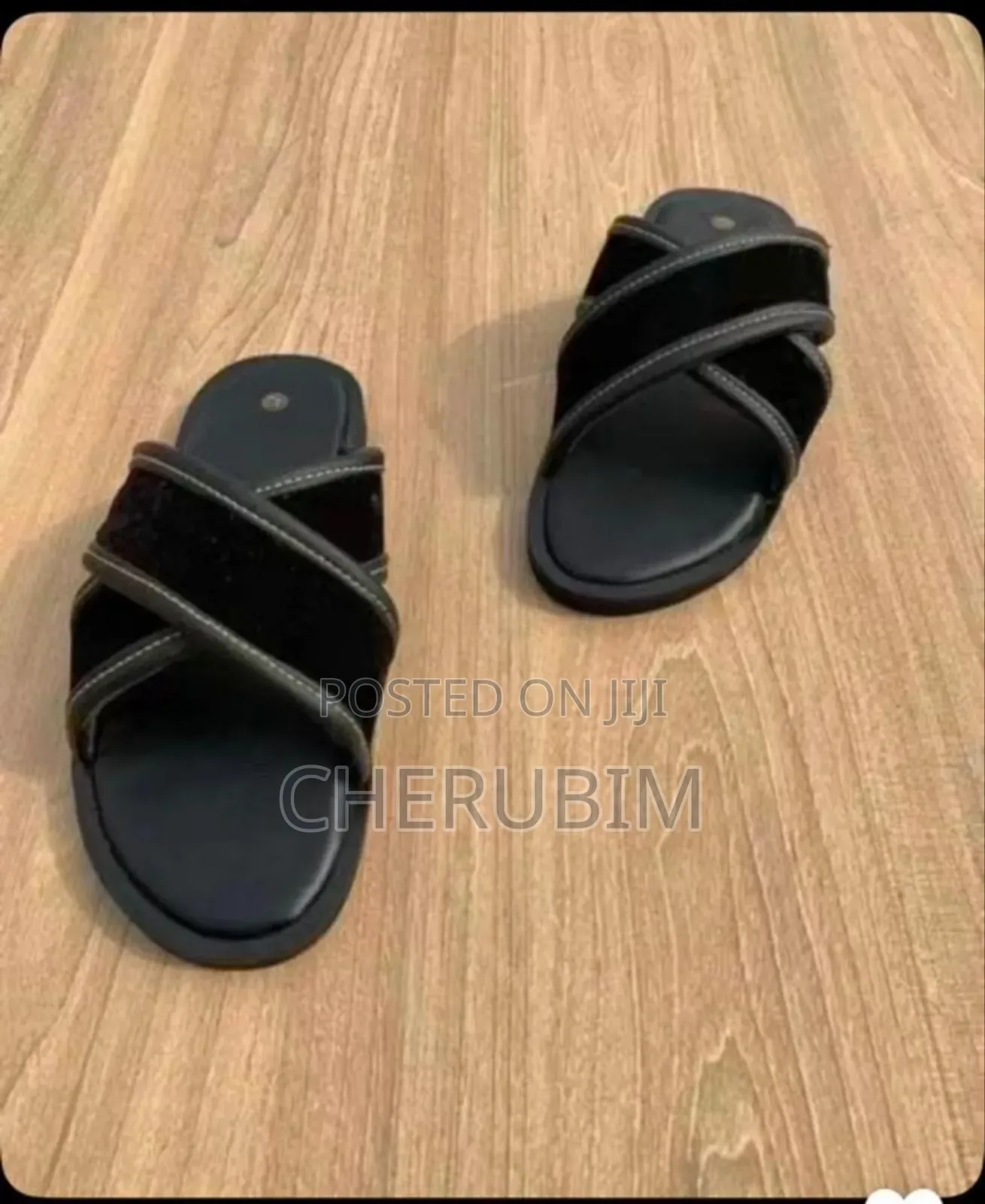 Men's Quality Leather Slides