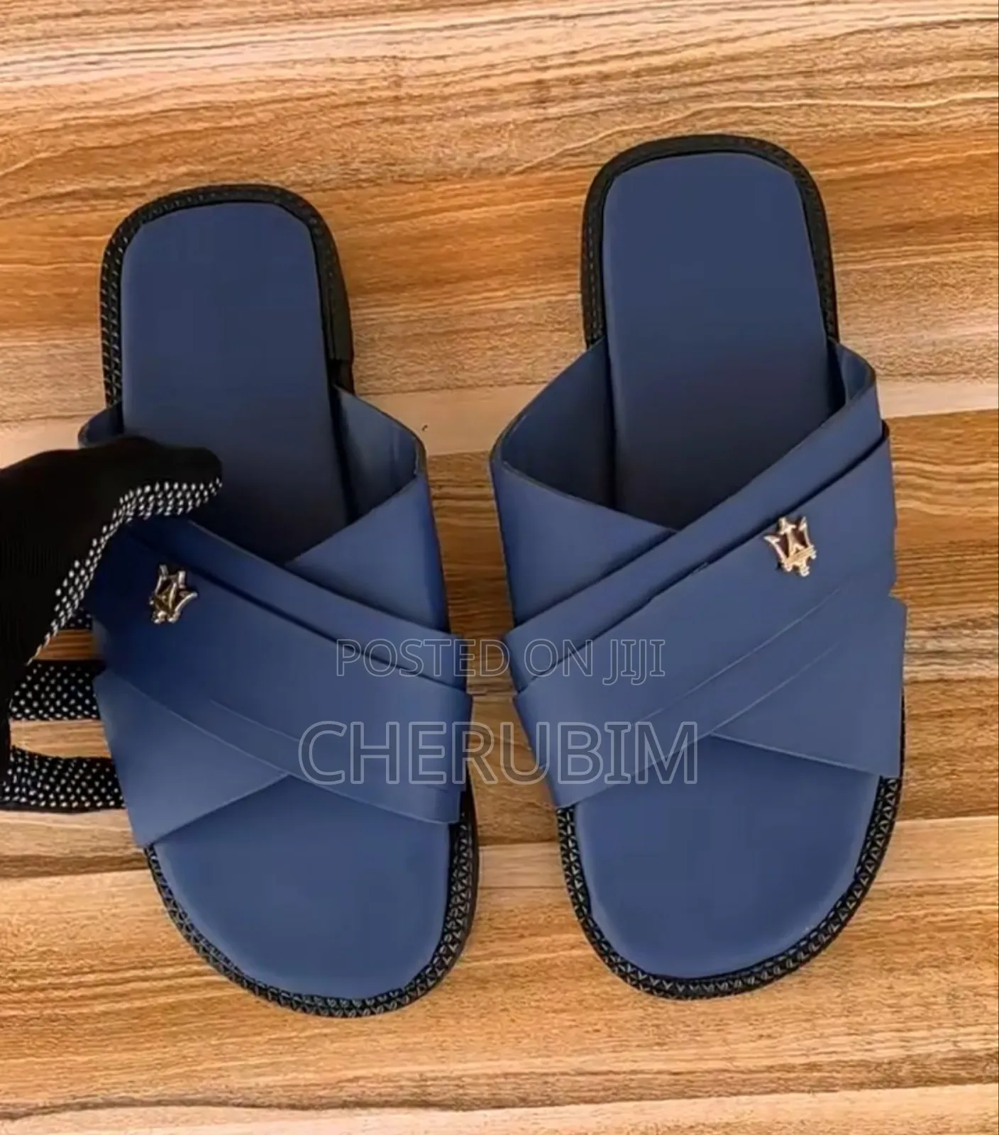 Men's Quality Leather Slides
