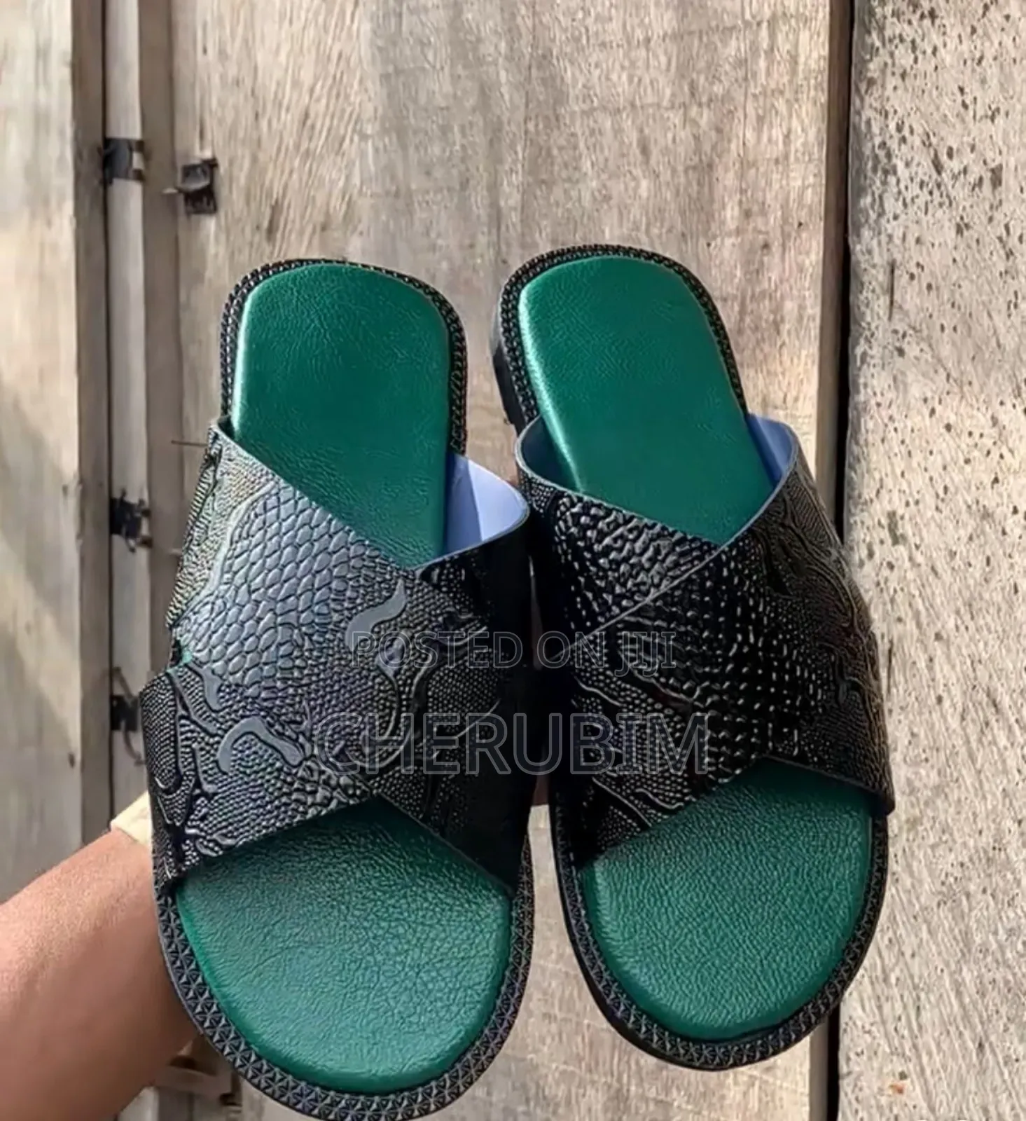 Men's Quality Leather Slides