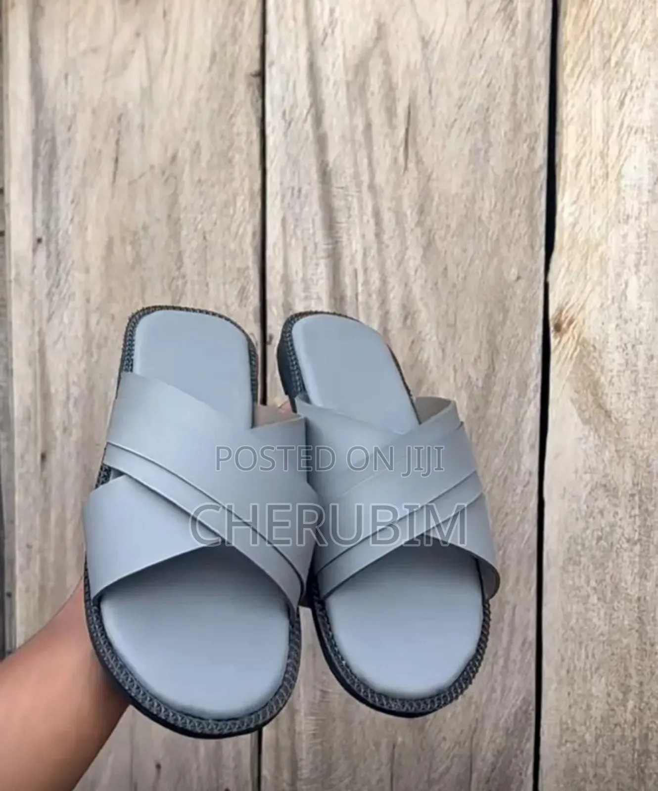 Men's Quality Leather Slides