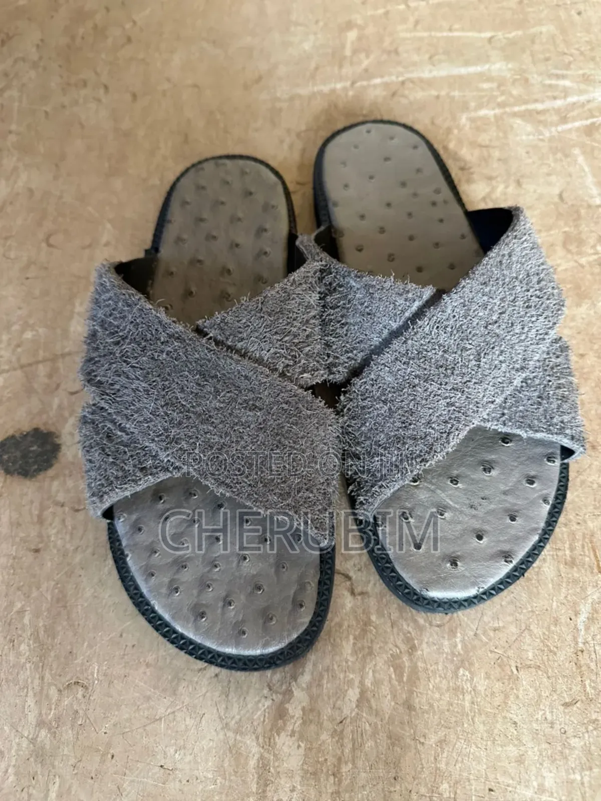 Men's Quality Leather Slides