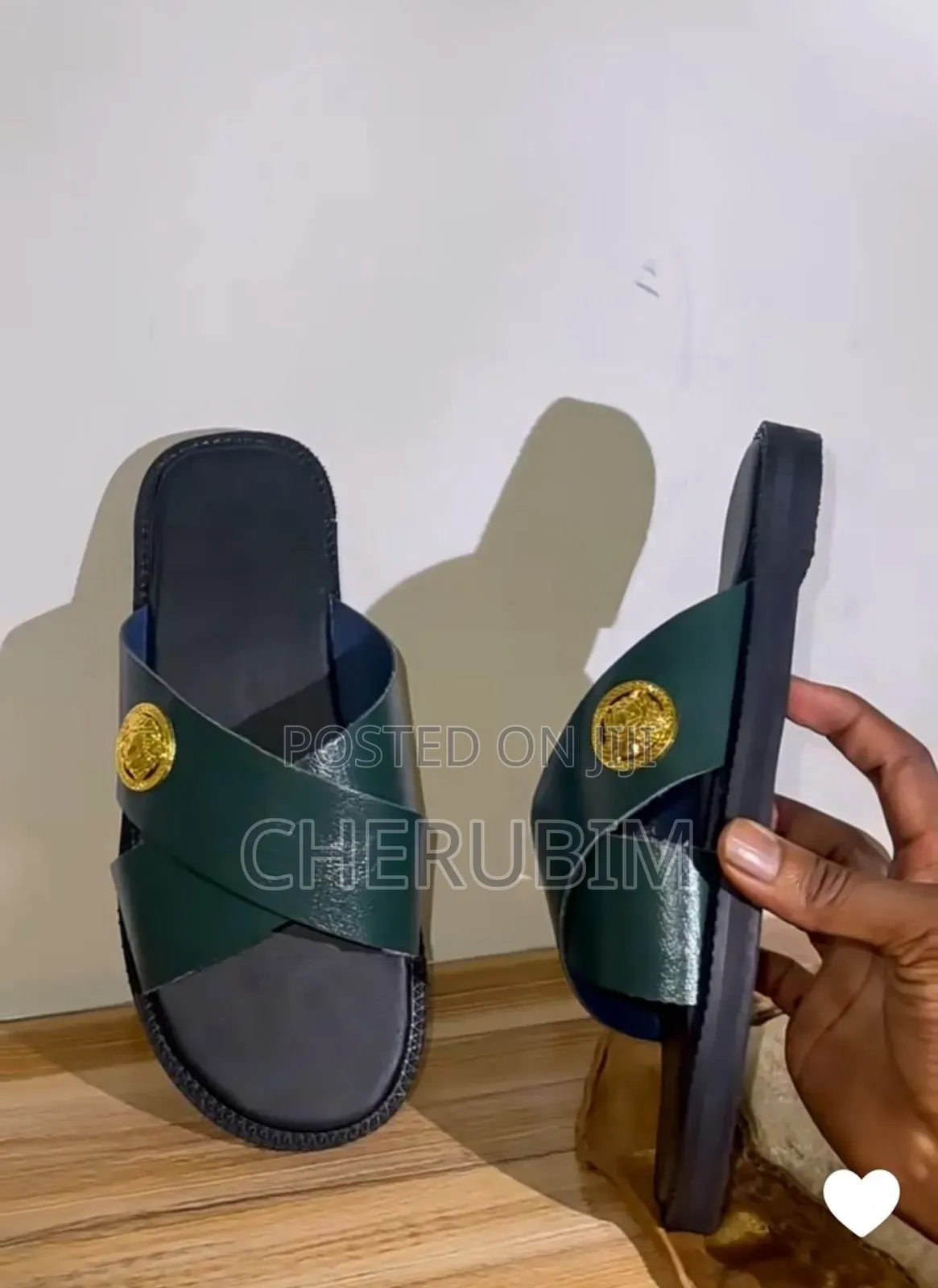 Men's Quality Leather Slides